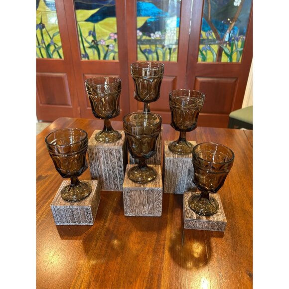 Mid Century Anchor Hocking Fairfield Glass Cordials. - Picture 5 of 10